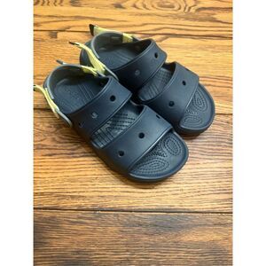 Crocs navy All Terrain Breathable Comfort Two Strap Slide Sandals Size 8